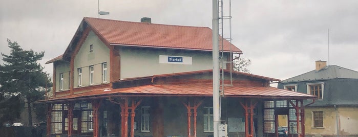Železniční stanice Starkoč is one of Náchod -> Hradec Králové (vlak).