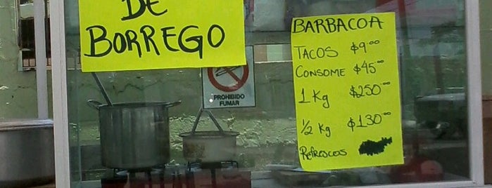 barbacoa DON PUCHERO ( 100% BORREGO) is one of Tempat yang Disimpan Carmen.