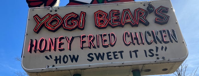 Yogi Bear's Honey Fried Chicken is one of South Carolina To Eat.