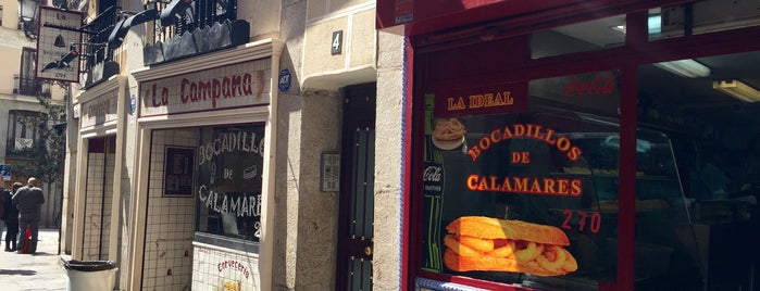 Bar La Ideal is one of Bocata de calamares.