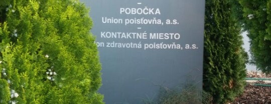 Union poisťovňa is one of Posti che sono piaciuti a Petr.