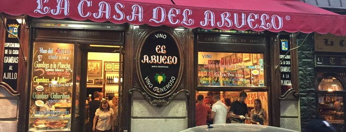 El Abuelo is one of Madrid food.