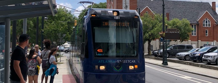 Atlanta Streetcar - King Historic District is one of Atlanta Streetcar Stops.
