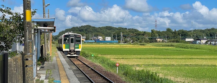 Higashi-Kiyokawa Station is one of 久留里線.