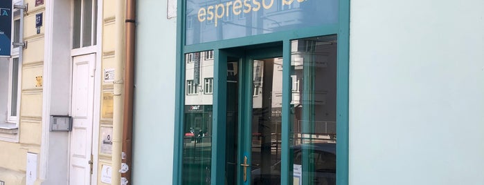 20m² espresso bar is one of Kavárny v Praze.
