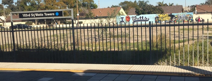 Metro Rail - 103rd Street/Watts Towers Station (A) is one of Transit: LA Metro Rail 🚆.