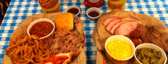 Dickey's Barbecue Pit is one of Raleigh places to eat.