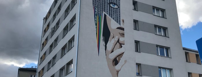 David Bowie Mural is one of Varsovie.