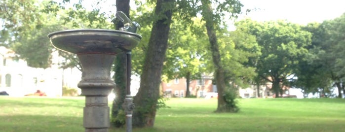 Back Bay Park is one of Water stops for runners.