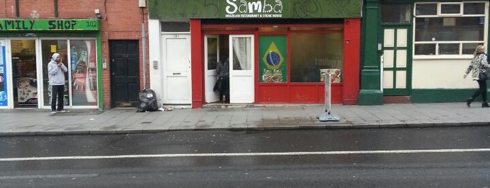 Samba Brazilian Restaurant & Steak House is one of Tempat yang Disukai André.