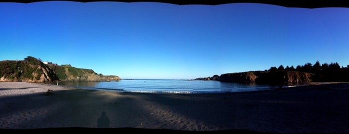 Caspar Headlands State Beach is one of Tempat yang Disukai Chris.