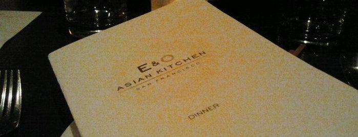 E&O Kitchen and Bar is one of 2012 in SF.