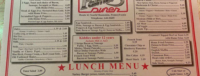 Palmers Diner is one of NE road trip.