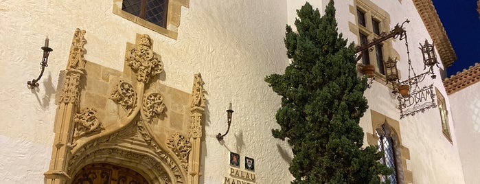 Palau Maricel is one of Sitges.