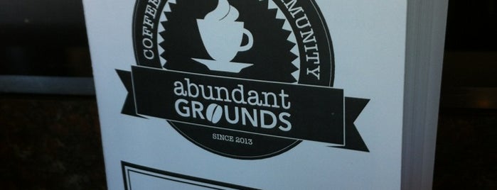 Abundant Grounds Coffee is one of Favorite Coffee Houses.