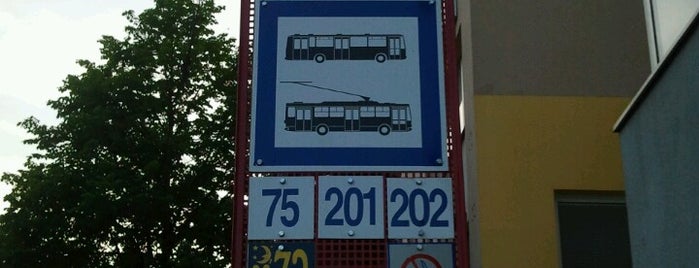 Ondrejovova is one of Bratislava MHD Trolejbus 202.