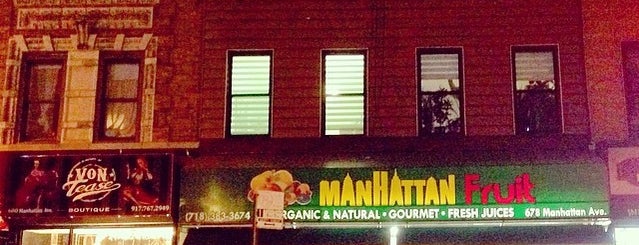 Manhattan Fruit, Inc is one of สถานที่ที่ Erica ถูกใจ.