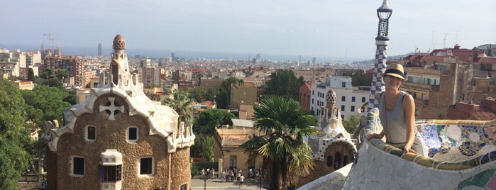 Park Güell is one of Barcelona, Espanha.