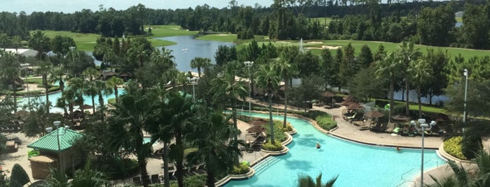 Hilton Bonnet Creek Pool is one of Lugares favoritos de Nadia.