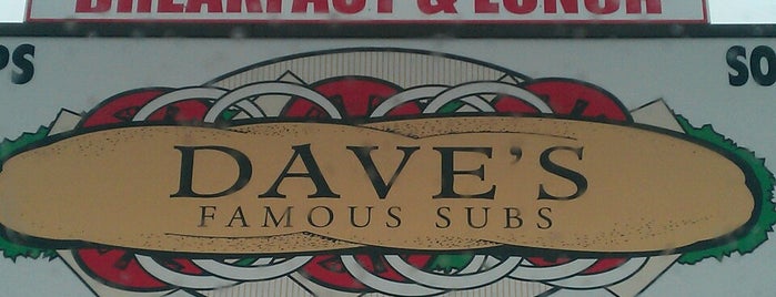 Dave's Famous Subs is one of JB MDL Lunch Break Options.