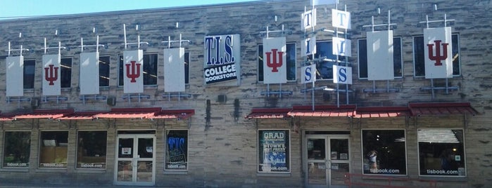 TIS College Bookstore is one of IU -- Indiana University.