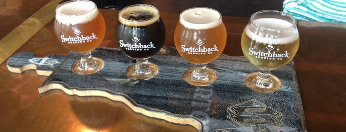 The Tap Room at Switchback Brewing Company is one of GIRLS IN VT.