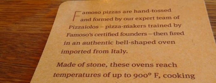 Famoso Neapolitan Pizza is one of Ben'in Beğendiği Mekanlar.