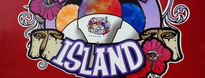 Tropical Island Shaved Ice Truck is one of Tempat yang Disukai Kelsey.