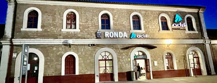 Estación de Ronda is one of Jumping into the departing train.