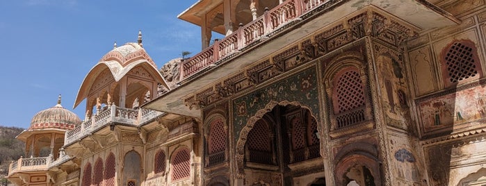 Galwar Bagh (Monkey Temple) is one of Jaipur.
