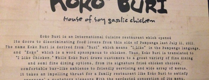 Koko Buri is one of Restaurants.