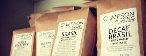 Climpson & Sons is one of Speciality Coffee Map London 2nd Ed..