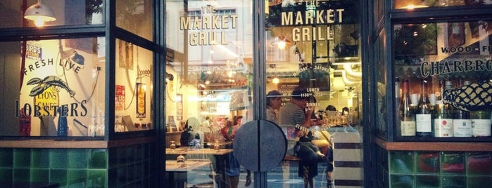 The Market Grill is one of Tempat yang Disimpan samichlaus.