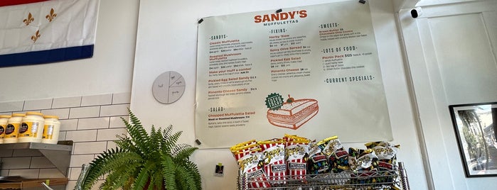 Sandy's Muffulettas is one of SF: To Eat.
