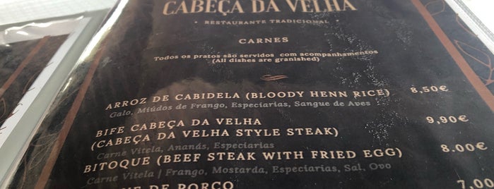 Restaurante Cabeça da Velha is one of portugal.