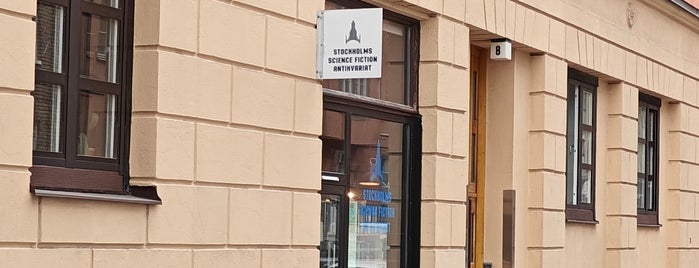 Stockholms Science Fiction Antikvariat is one of Det kontantlösa samhället.