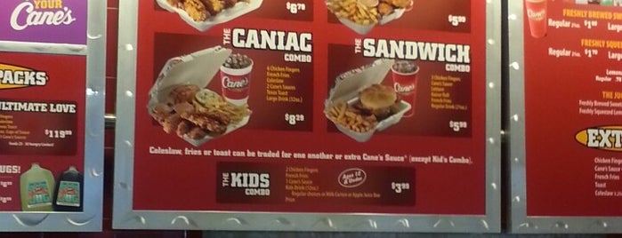 Raising Cane's Chicken Fingers is one of Elizabeth’s Liked Places.