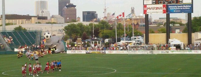 Rochester Rhinos Stadium is one of Family-friendly Destinations around Rochester, NY.