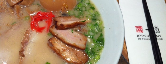 Ippudo is one of Nuts for Noodles in NYC.