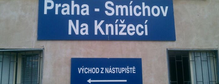 Železniční zastávka Praha-Smíchov Na Knížecí is one of Noc literatury 2012.