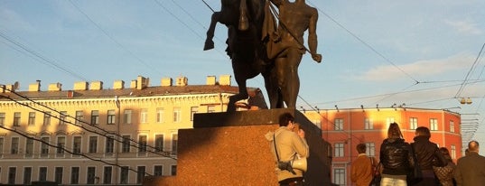 Anichkov Bridge is one of СПб.