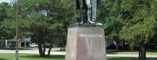 George Washington Monument is one of Oshkosh Historical Markers, City & State.