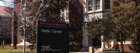 Nolte Center For Continuing Education is one of East Bank: University of Minnesota - Twin Cities.