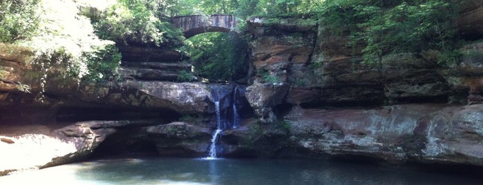 Old Man's Cave is one of Hocking Hills.