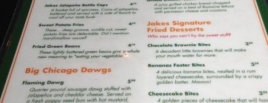 Jake's is one of Food -TX,OK,AR,LA.