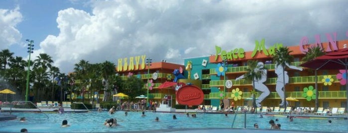 Disney's Pop Century Resort is one of Disney World/Islands of Adventure.