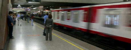 Metro Baquedano is one of Metro Santiago.