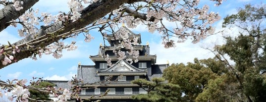 Okayama Castle is one of + Okayama.