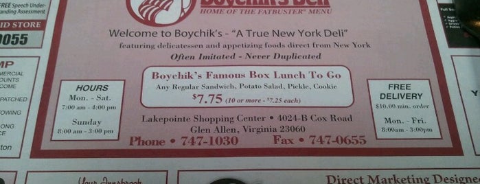 Boychik's Deli is one of RVA Been There List.