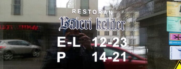 Baieri kelder Restaurant is one of The Barman's bars in Tallinn.